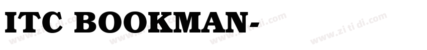 ITC BOOKMAN字体转换